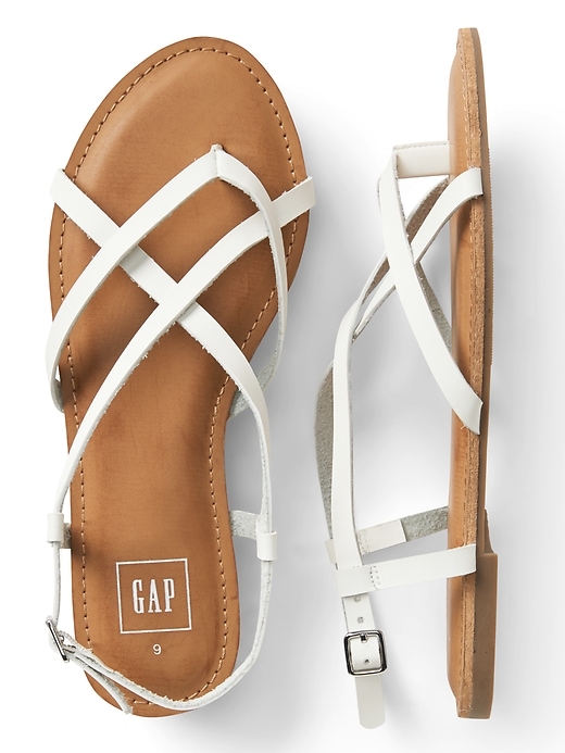 Image number 2 showing, Strappy Flat Sandals
