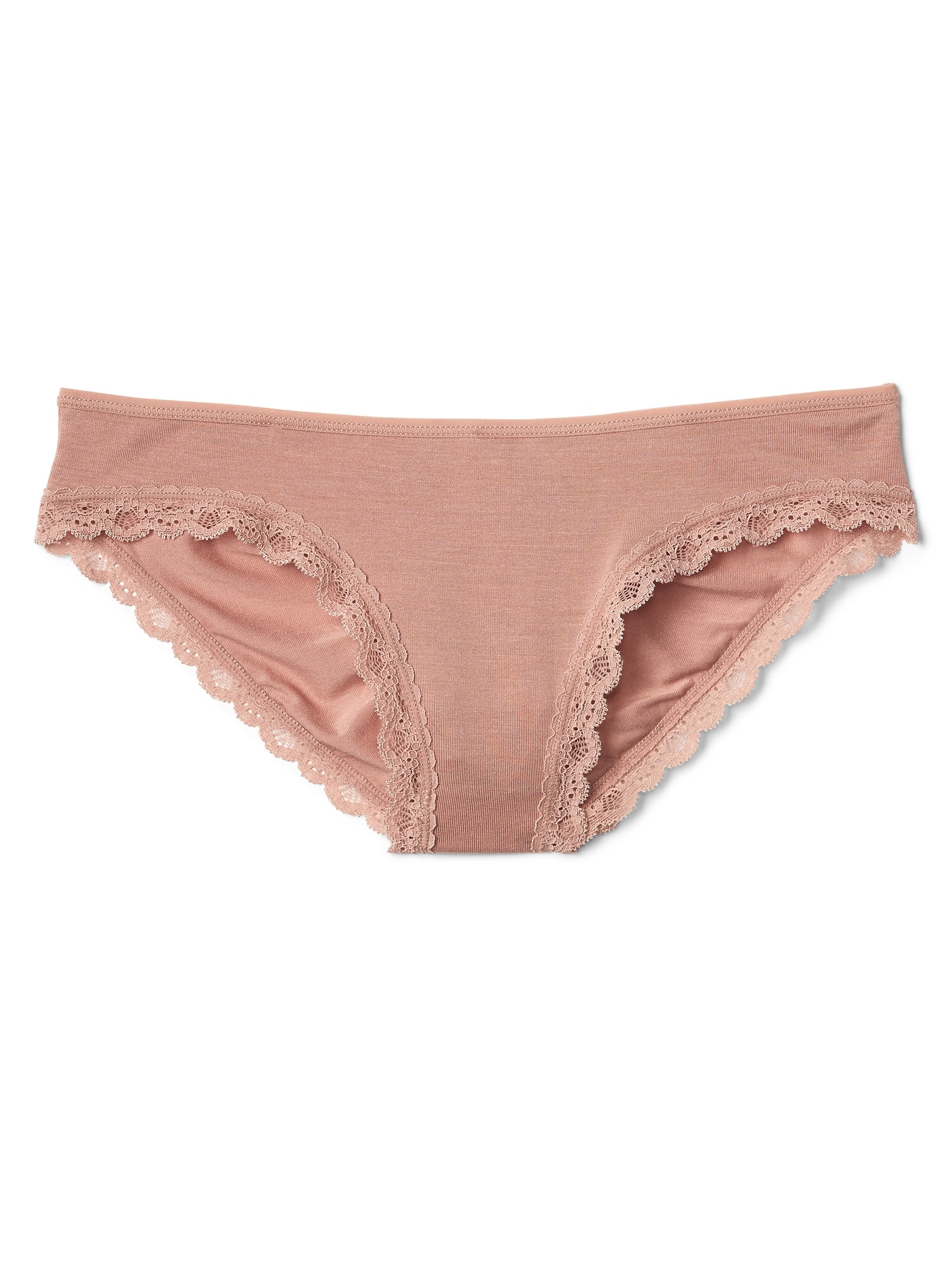 Modal lace trim bikini Gap