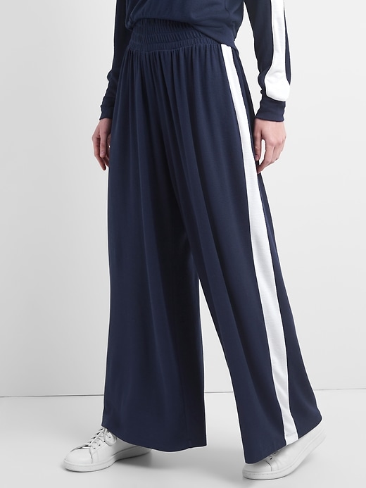 Image number 7 showing, Extra-Wide Leg Softspun Pants with Side Stripe