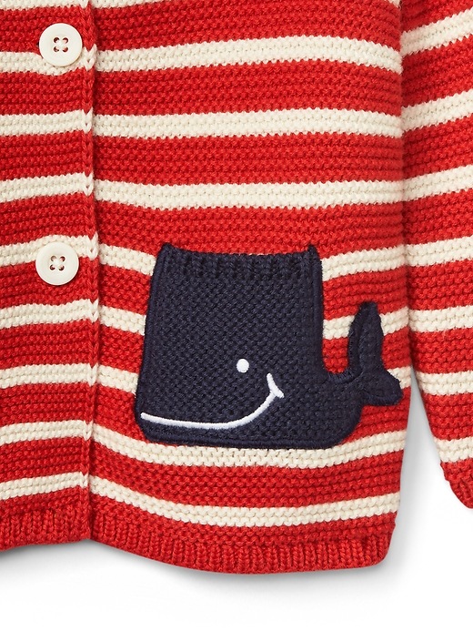 Image number 3 showing, Whale Garter Hoodie Sweater