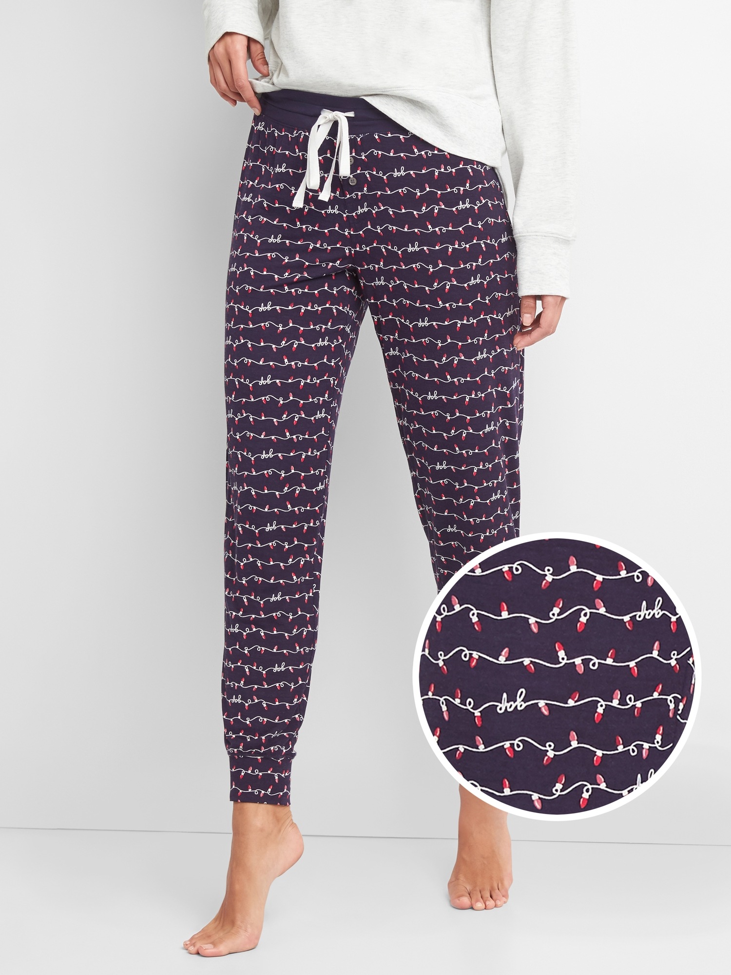 Lightweight print modal sleep joggers Gap