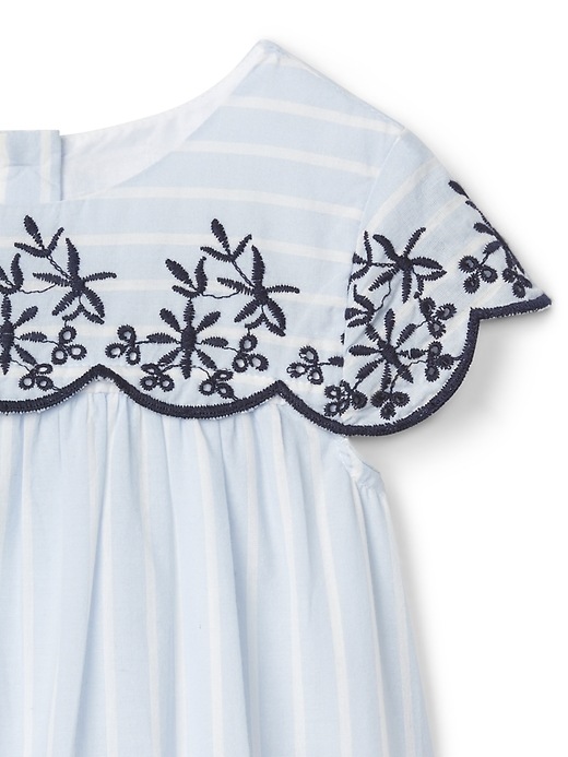 Image number 3 showing, Stripe Embroidery Ruffle Dress