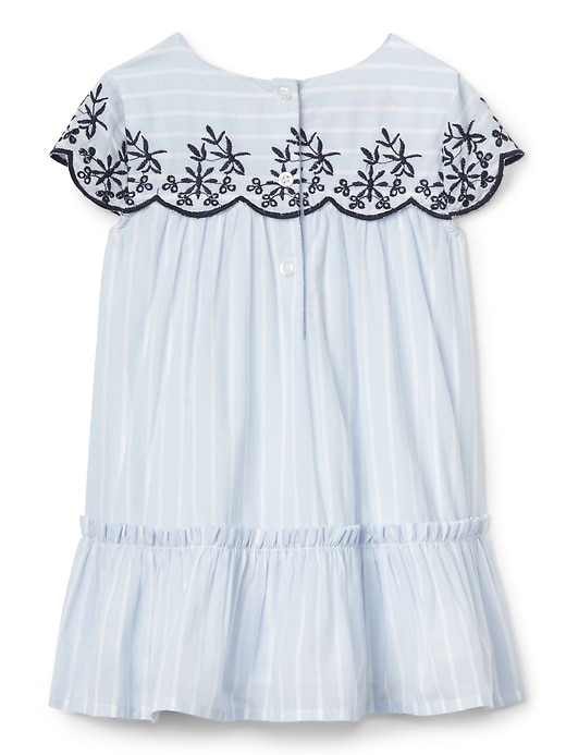 Image number 2 showing, Stripe Embroidery Ruffle Dress