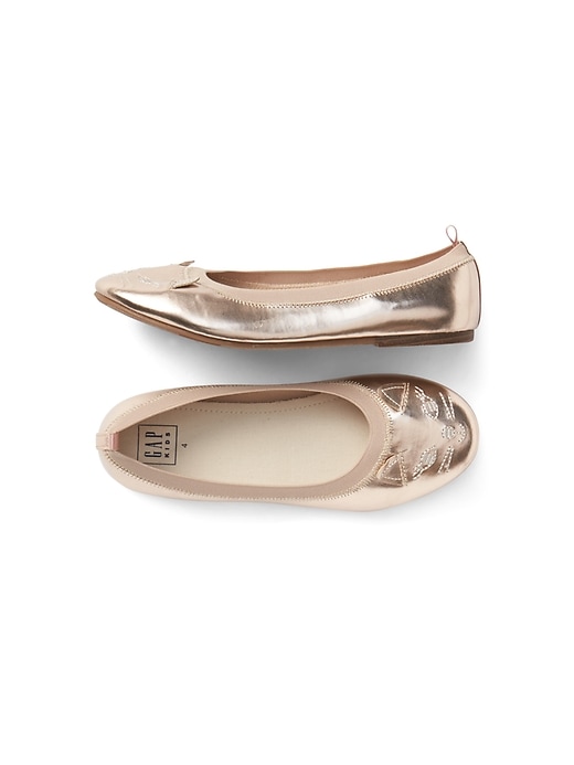 View large product image 1 of 1. Kids Kitten Ballet Flats