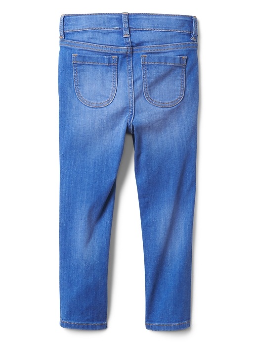 Image number 2 showing, Superdenim Braid-Belt Skinny Jeans with Fantastiflex