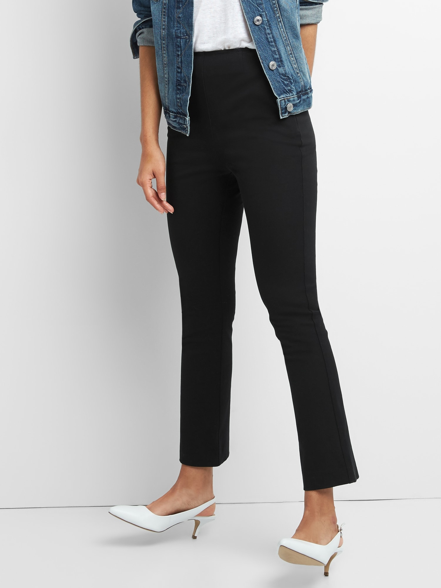 gap pull on crop trousers