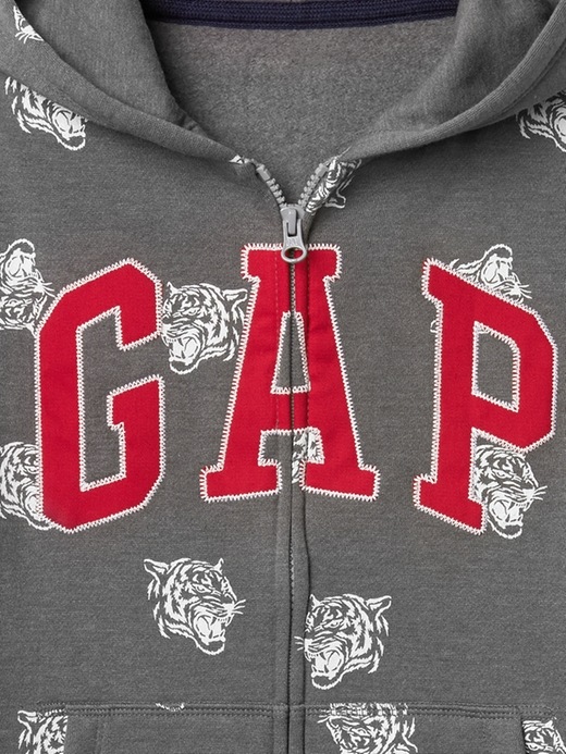 Image number 4 showing, Animal graphic logo hoodie fleece