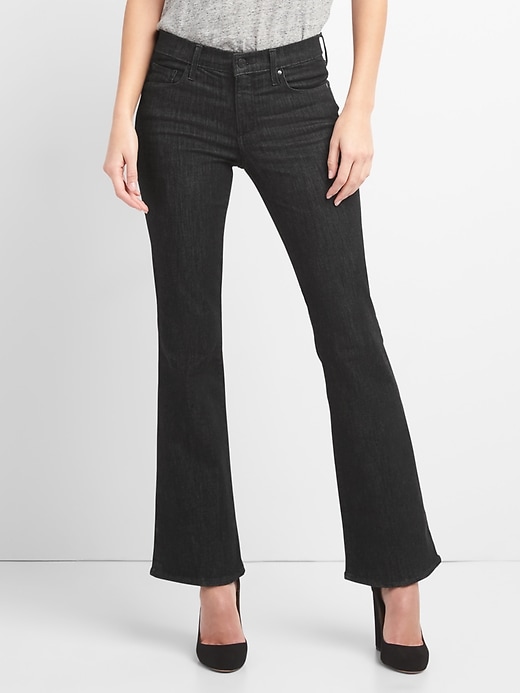 Mid Rise Perfect Boot Jeans In Sculpt Matte Black Mid Rise Perfect Boot Jeans In Sculpt Matte Black