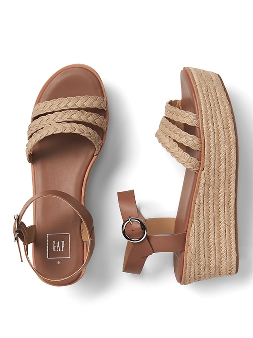 Image number 2 showing, Strappy Flatform Espadrilles