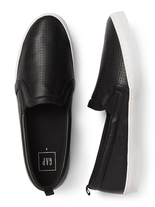 Image number 2 showing, Perforated Slip-On Sneakers