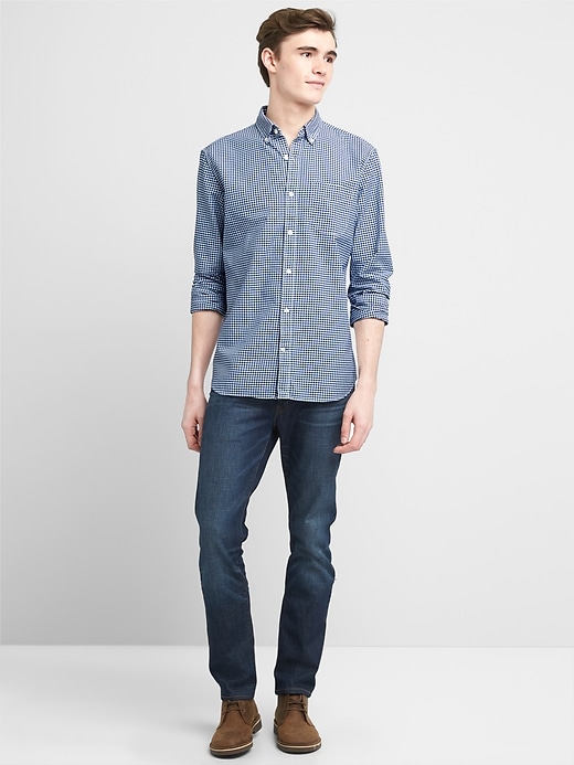 Image number 3 showing, Oxford micro gingham standard fit shirt
