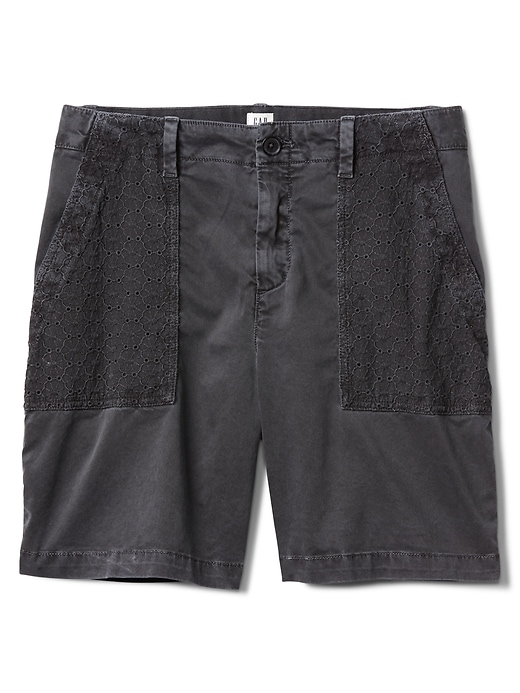 Image number 6 showing, 5" Girlfriend Chino Shorts with Eyelet Pockets