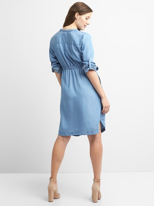 Image number 2 showing, Maternity Shirtdress in TENCEL&#153