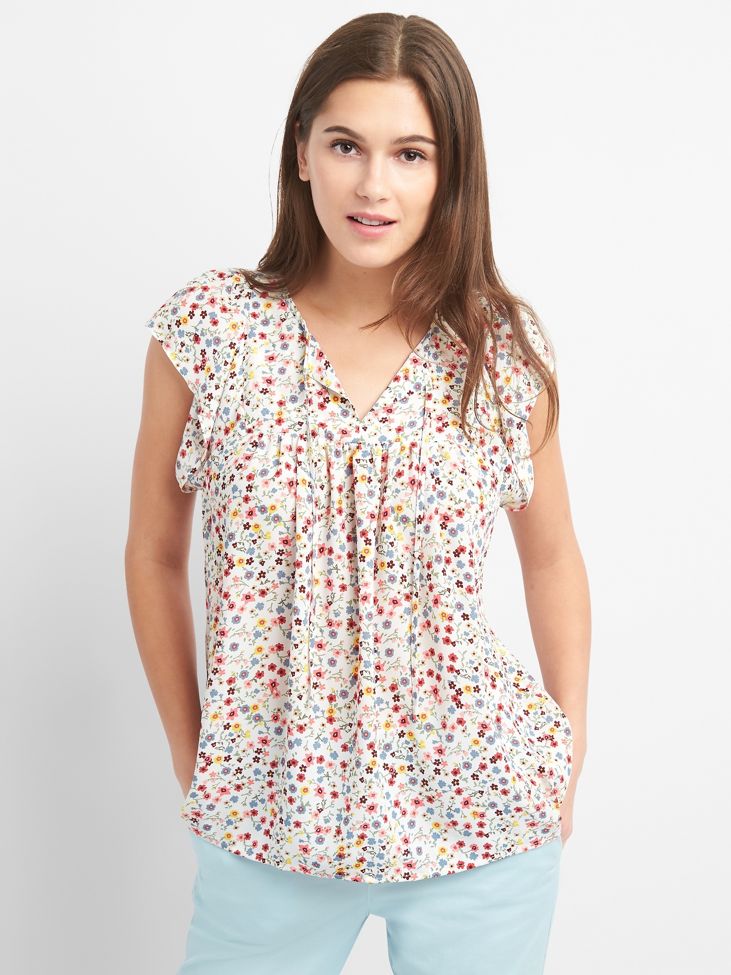 Gap shop floral blouse