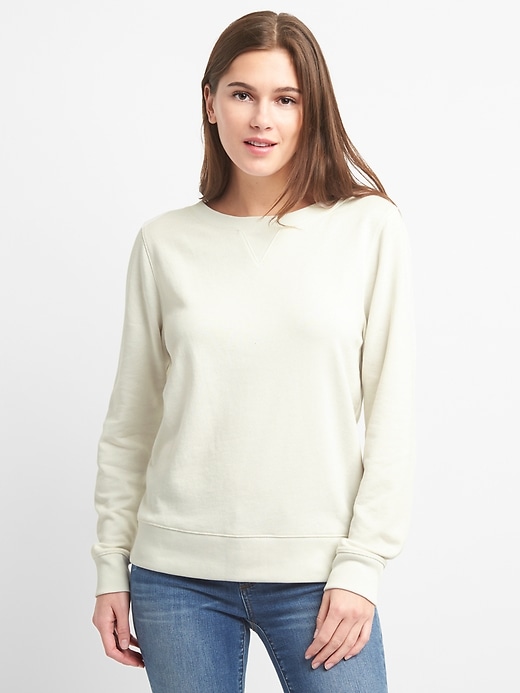 Image number 8 showing, Lace-Up Back Pullover Sweatshirt
