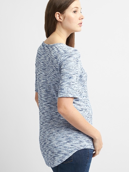 Image number 2 showing, Maternity Soft Spun Short Sleeve Scoopneck T-Shirt