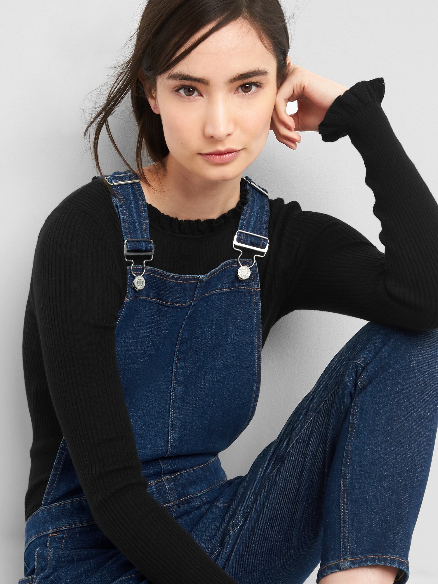 Женские комбинезоны Gap Skinny denim overalls — фото 3