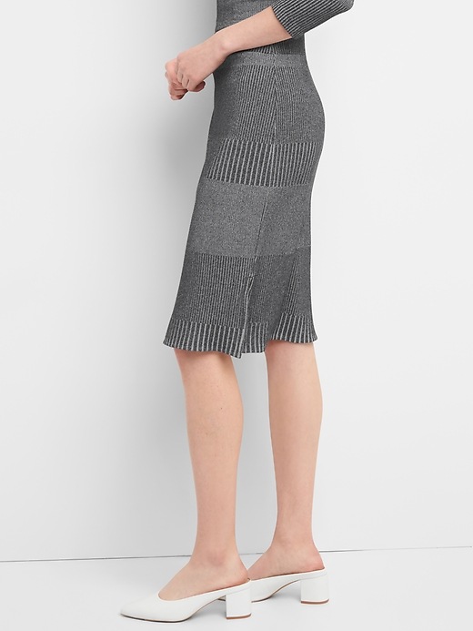 Image number 5 showing, Plaited Knit Pencil Skirt