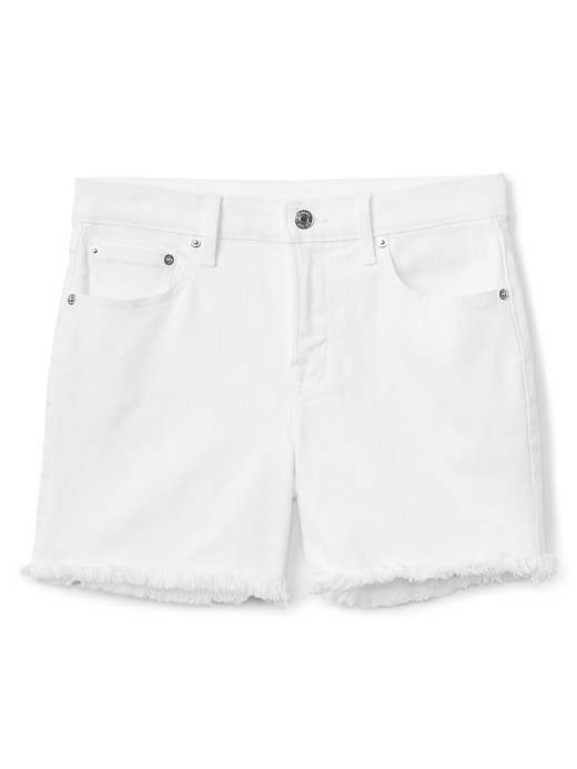 Image number 6 showing, Mid Rise 5" Denim Shorts with Raw Hem
