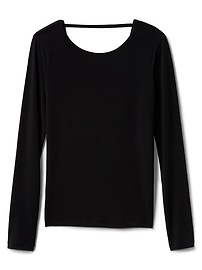 View large product image 6 of 6. GapFit Breathe Long Sleeve Tee with Knotted Back