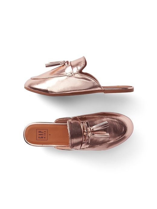 View large product image 1 of 1. Metallic Oxford Mules