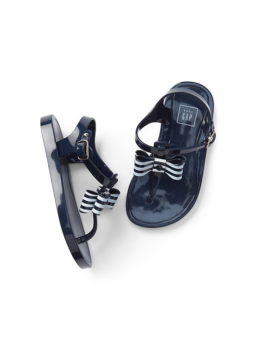 View large product image 1 of 1. Bow Jelly Sandals