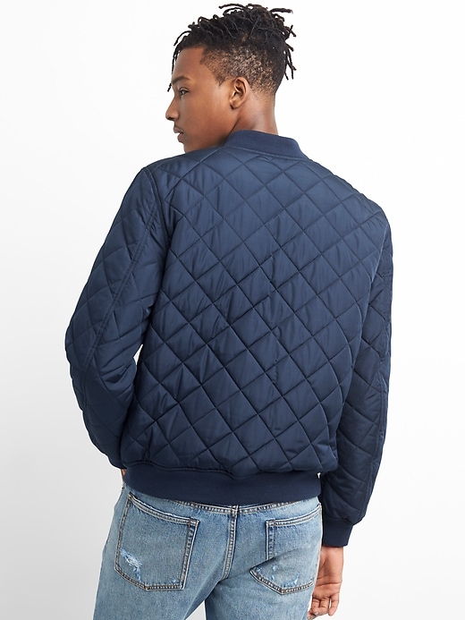 Quilted Bomber Jacket