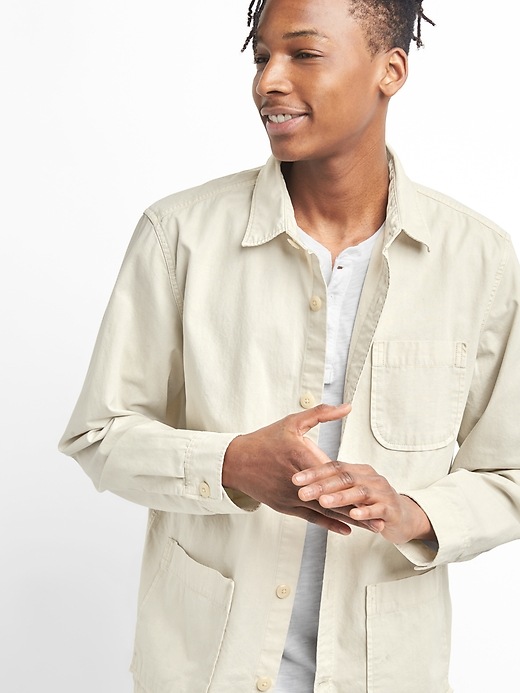 Shirt Jacket in Cotton | Gap