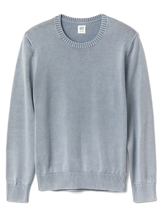 Image number 6 showing, Pullover Crewneck Sweater in Combed Cotton