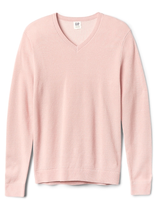 Image number 6 showing, Textured V-Neck Pullover Sweater