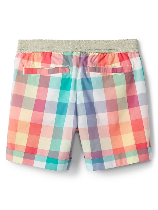 Image number 3 showing, Kids Plaid Pull-On Shorts