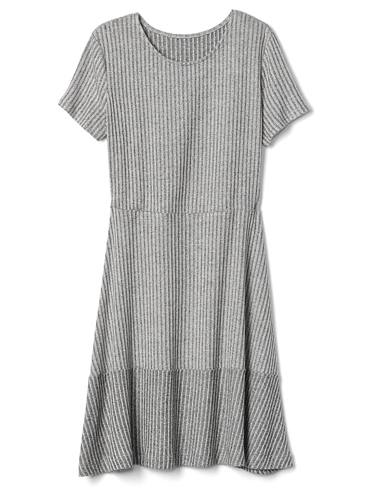 Image number 6 showing, Ribbed Softspun Fit and Flare Dress