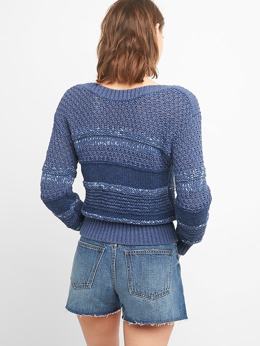 Image number 2 showing, Mix-Stitch Pullover Sweater