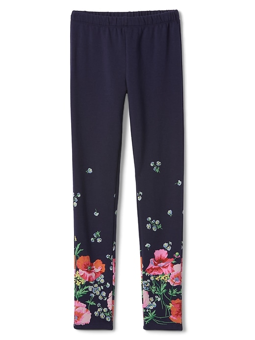 1 of 8 showing, with the color dark night floral of product Print Leggings in Soft Terry