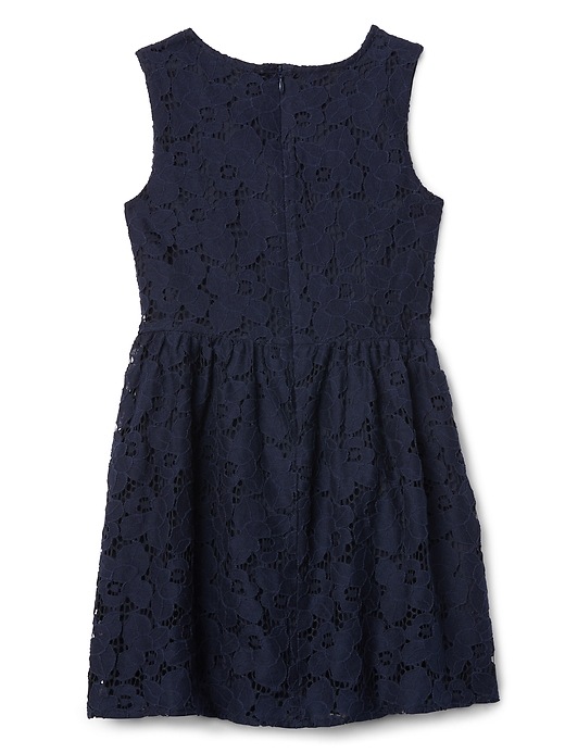 Image number 3 showing, Floral lacey fit and flare dress