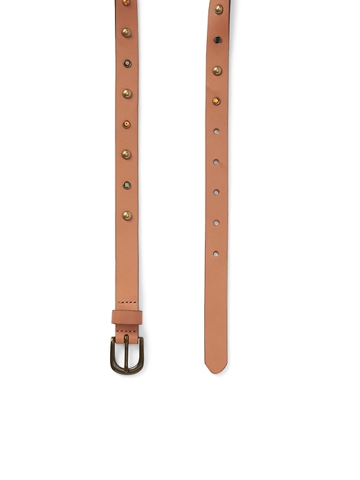 Image number 3 showing, Skinny Belt with Stone and Stud Embellishment