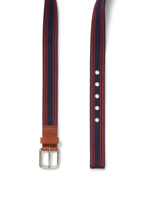 Image number 3 showing, Chino Stripe Web Belt