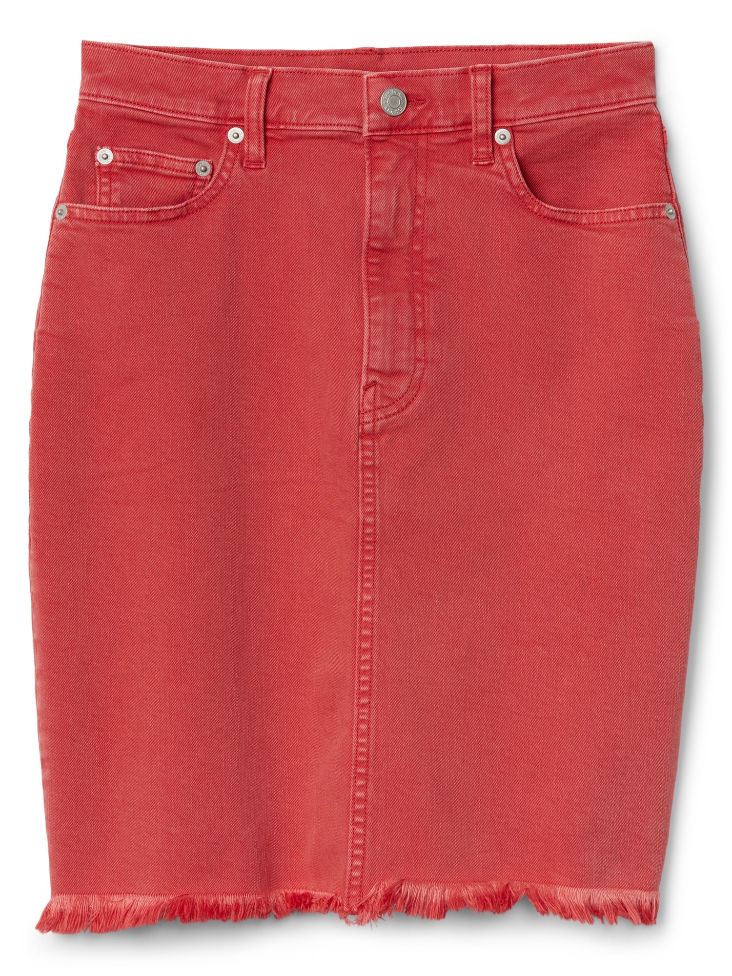 Color Denim Pencil Skirt Gap