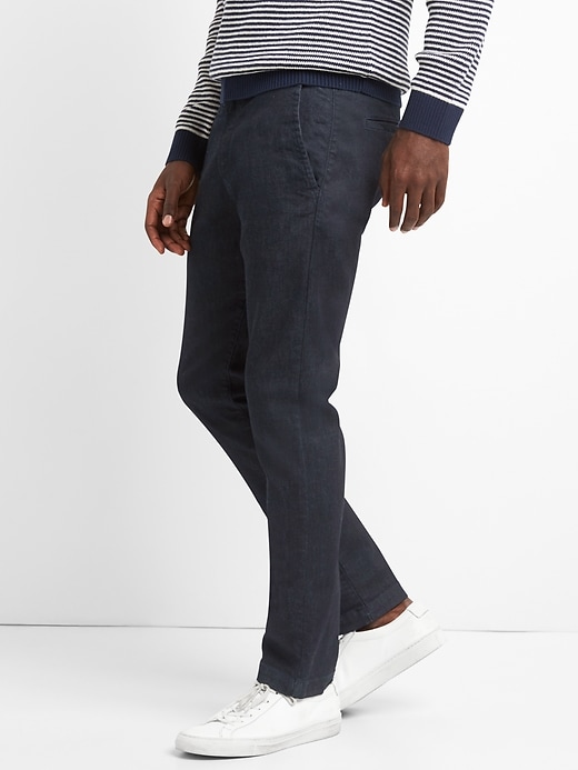 Image number 5 showing, Wearlight Denim Chinos in Slim Fit with GapFlex