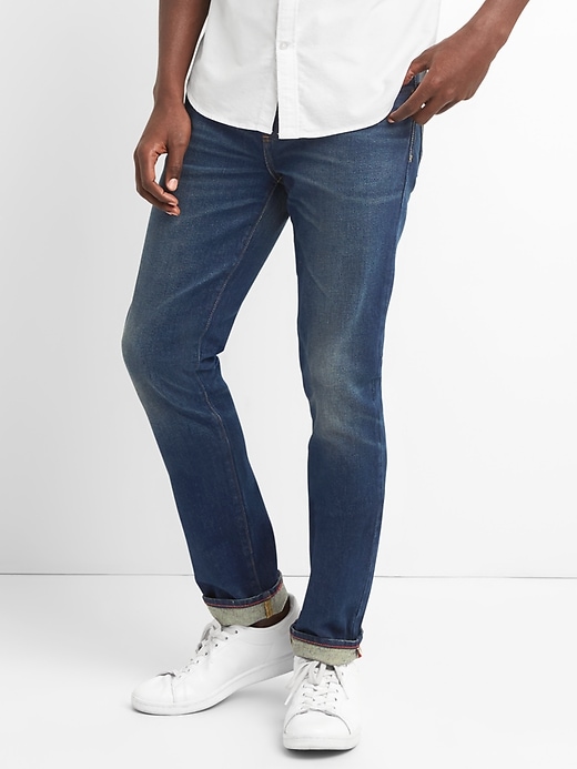 Image number 1 showing, Cone Denim&#174 Jeans in Skinny Fit with GapFlex
