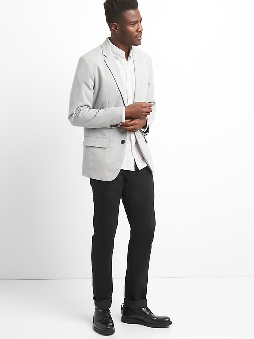 Image number 3 showing, Heather Grey Blazer