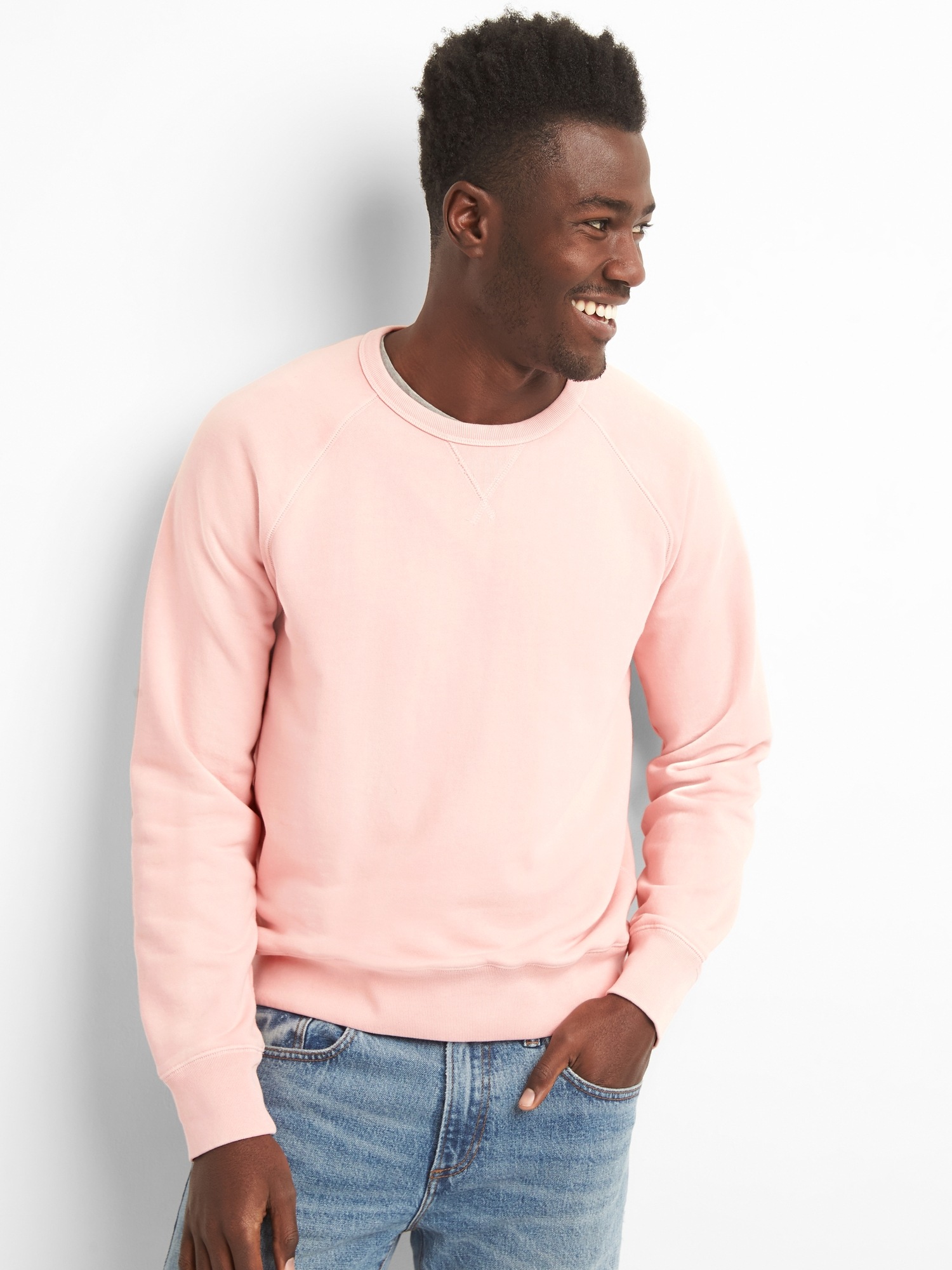 Pullover Crewneck Sweatshirt in French Terry Gap