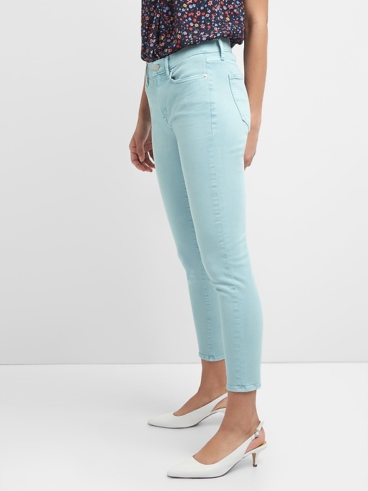 Image number 5 showing, Mid Rise True Skinny Ankle Jeans in Color