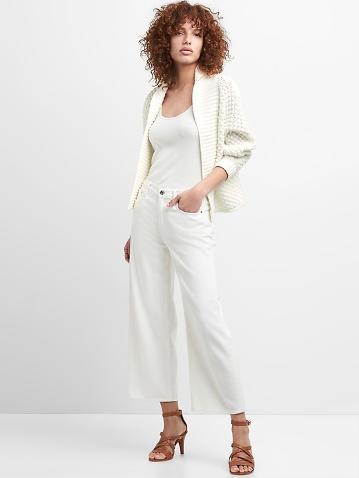 Image number 3 showing, Open-Front Shawl Collar Cardigan Sweater