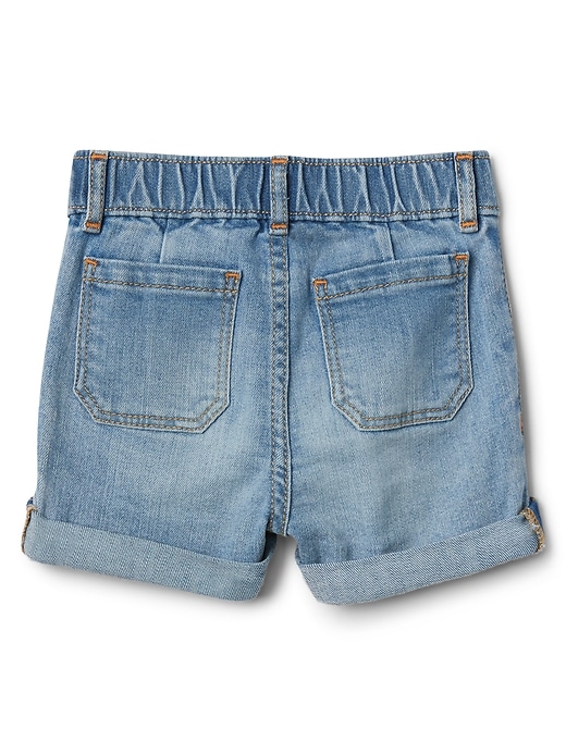 Image number 2 showing, 3" Denim Shortie Shorts