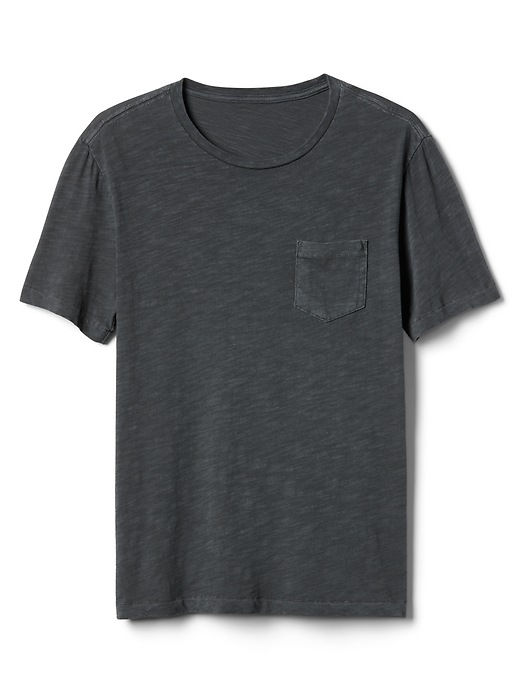 Image number 6 showing, Pocket T-Shirt in Slub Cotton