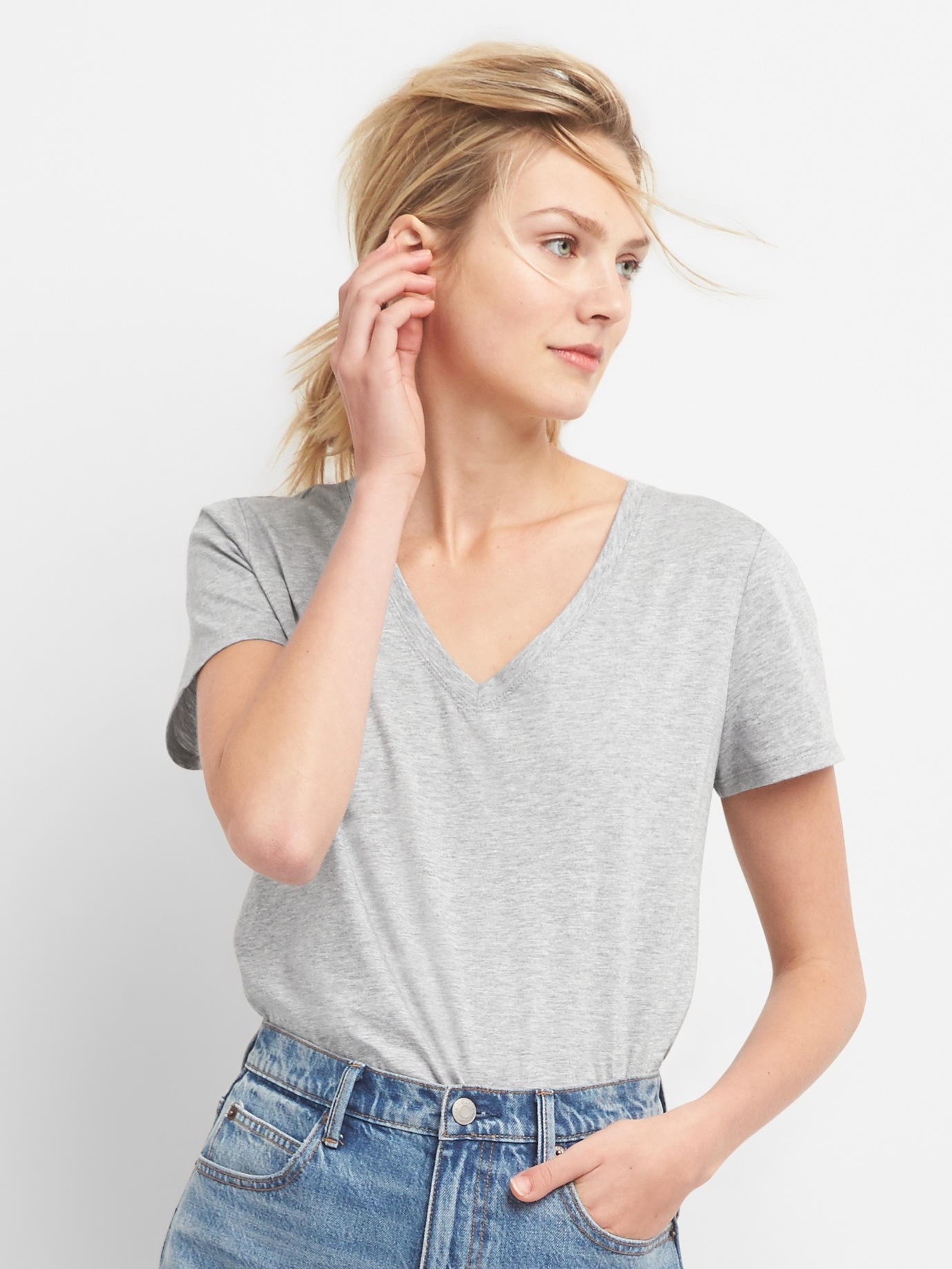 Short Sleeve V-Neck T-Shirt | Gap