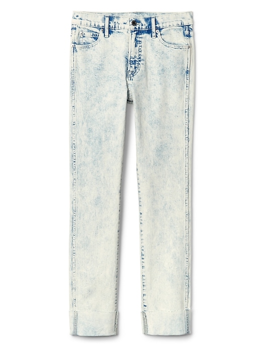 Image number 6 showing, Washwell High Rise Slim Straight Jeans in Acid Wash