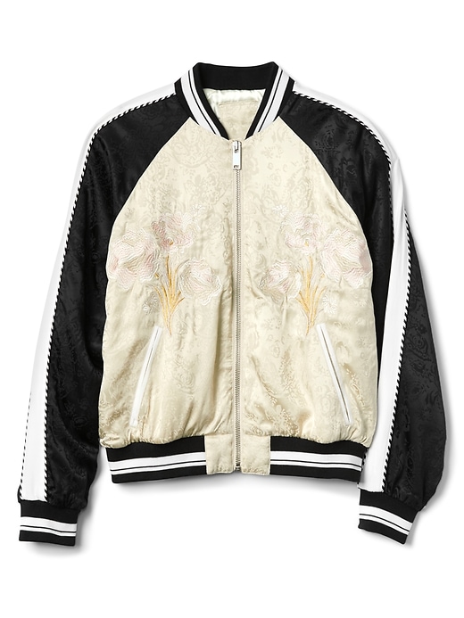 Limited Edition Embroidered Jacquard Bomber Jacket | Gap