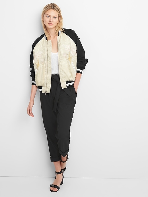Image number 3 showing, Limited Edition Embroidered Jacquard Bomber Jacket